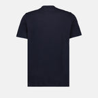 T-shirts T-shirt à double logo Moncler Bleu Homme