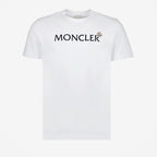 T-shirts T-shirt à double logo Moncler Blanc Homme