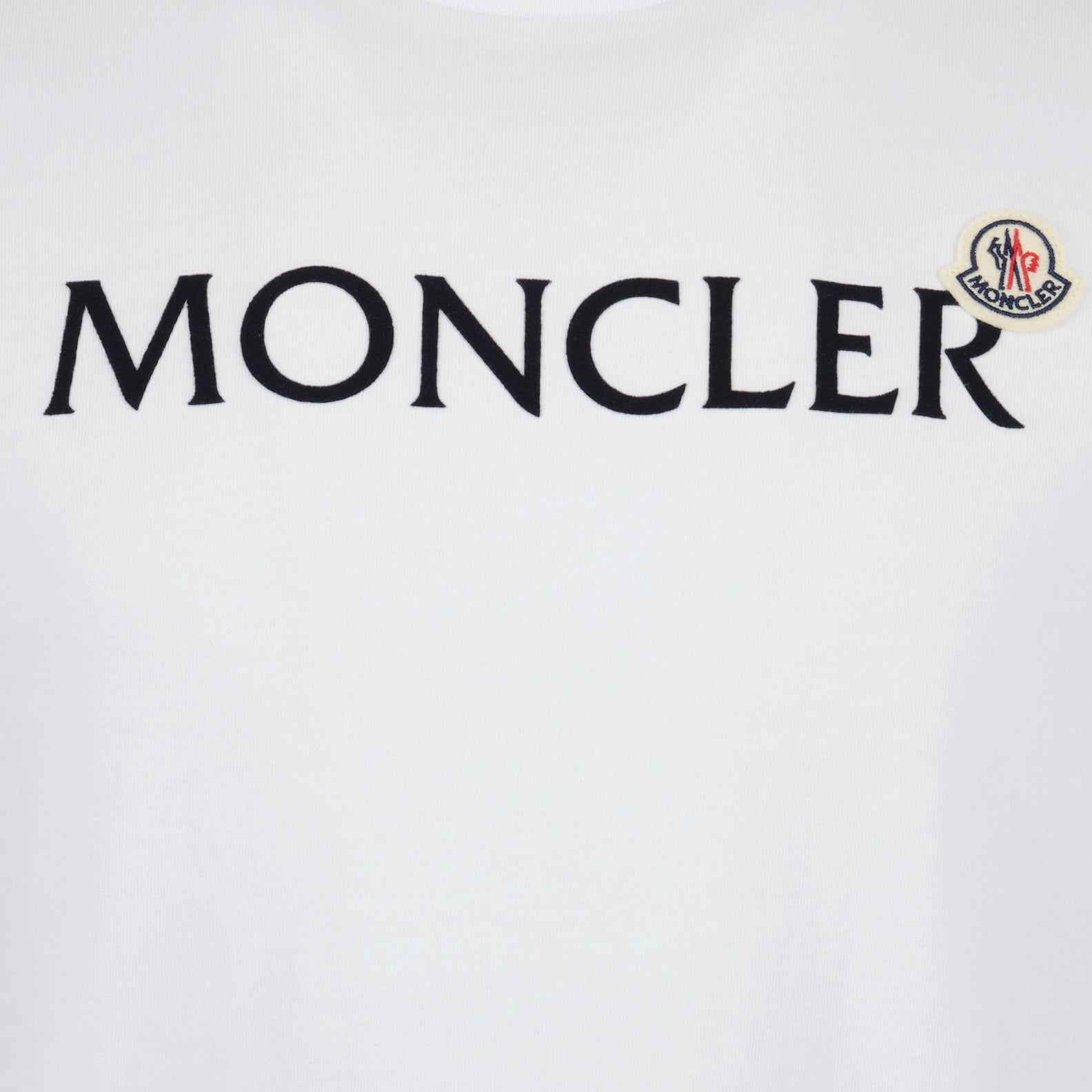 T-shirts T-shirt à double logo Moncler Blanc Homme