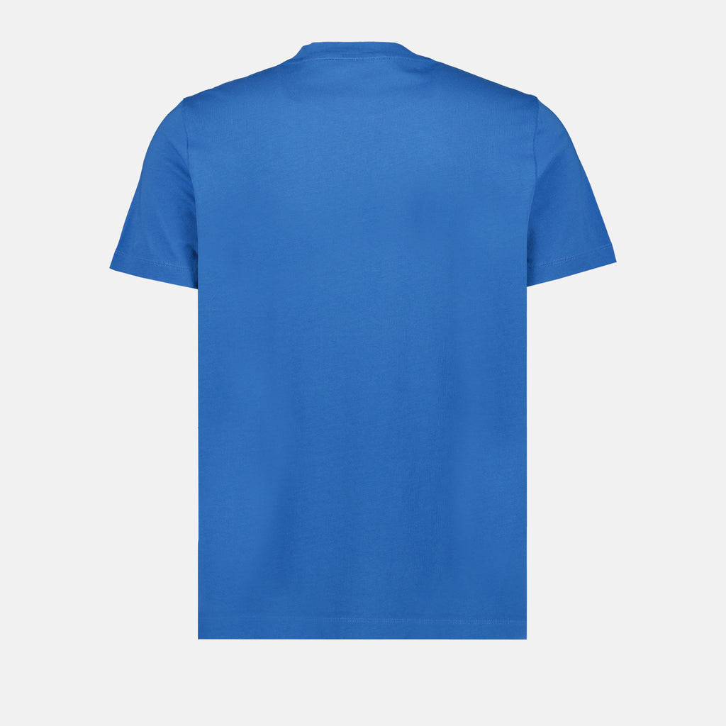T-shirts Double logo t-shirt Moncler Blue Man