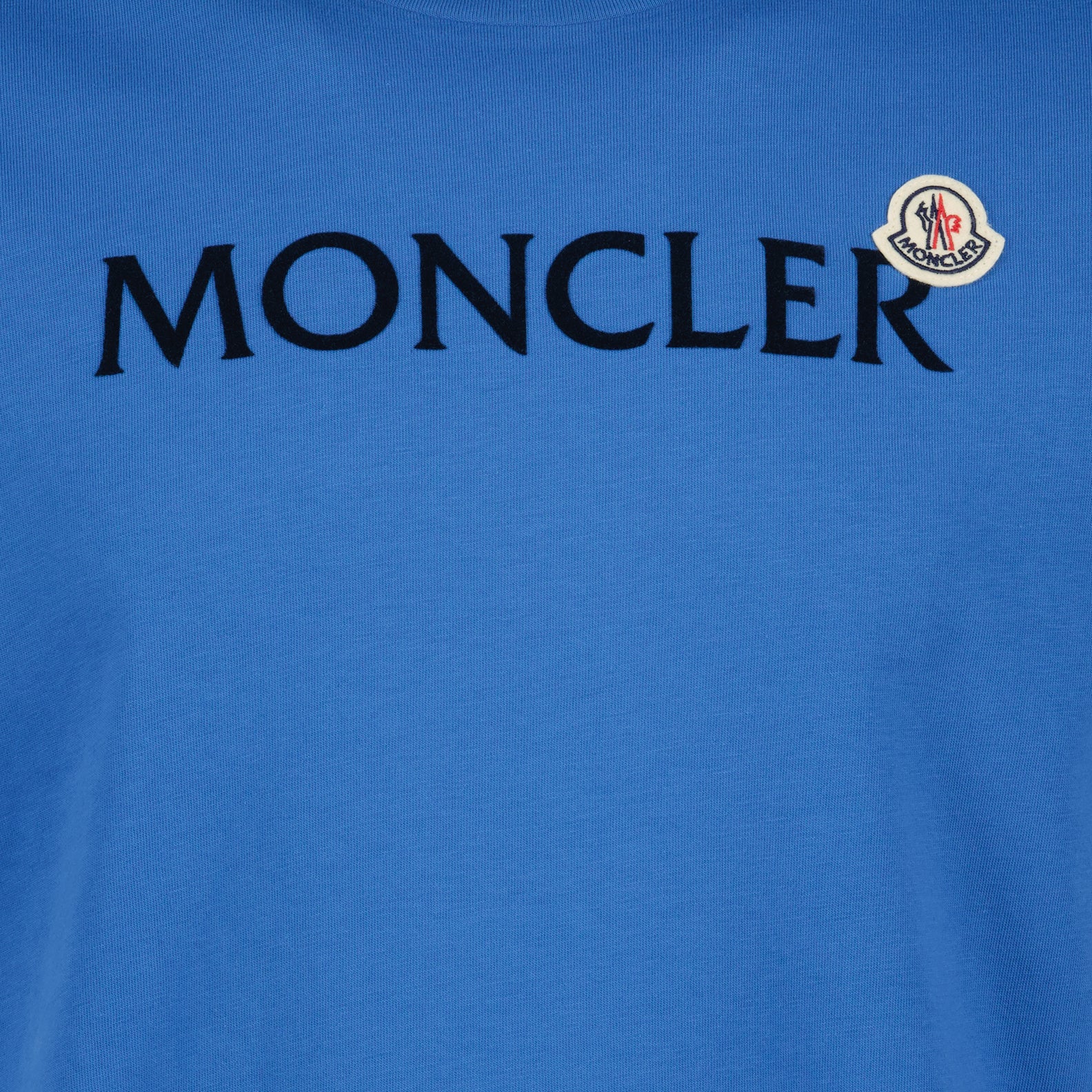 T-shirts Double logo t-shirt Moncler Blue Man