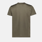 T-shirts Double logo t-shirt Moncler Khaki Man