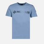 T-shirts Logo T-shirt Moncler Blue Man