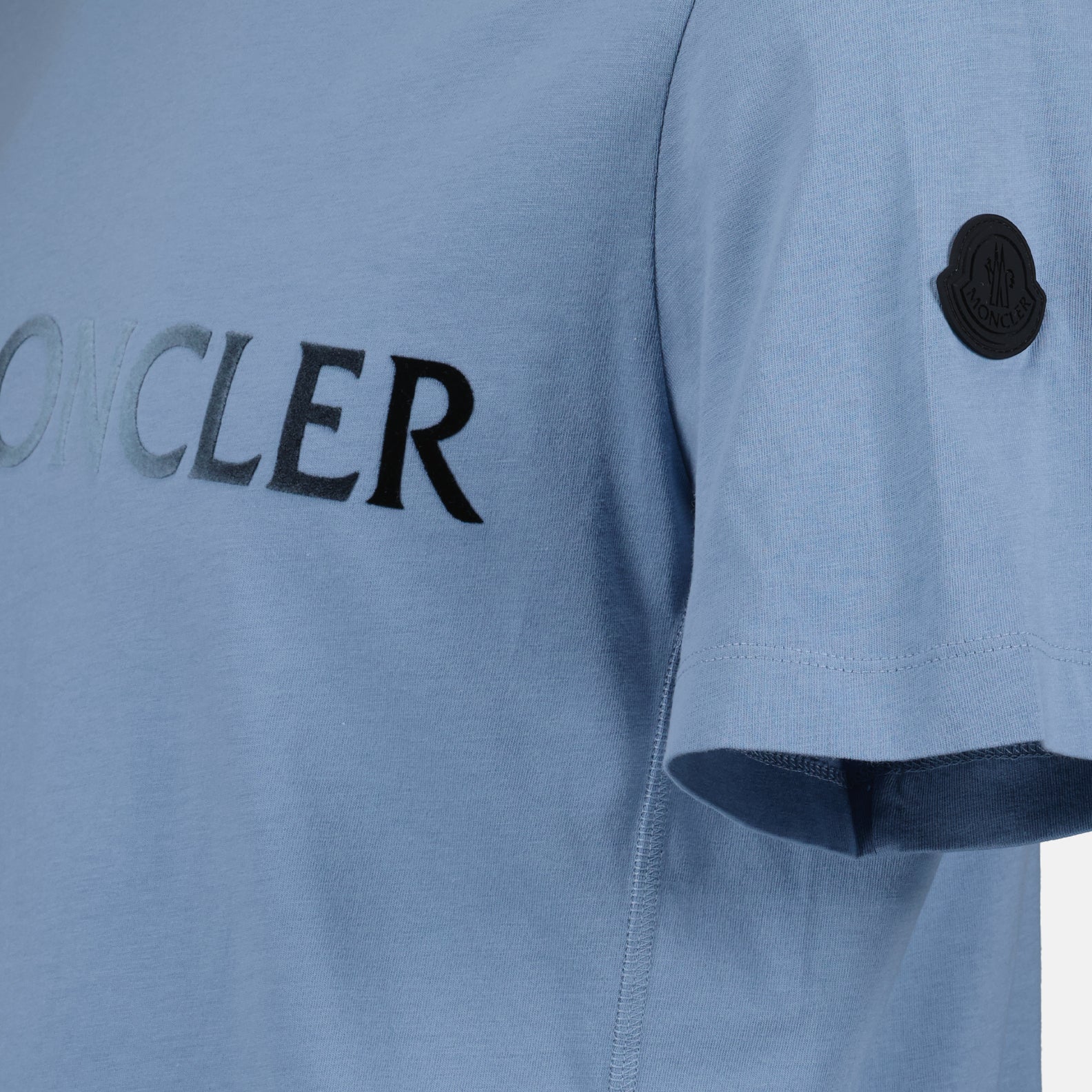 T-shirts Logo T-shirt Moncler Blue Man