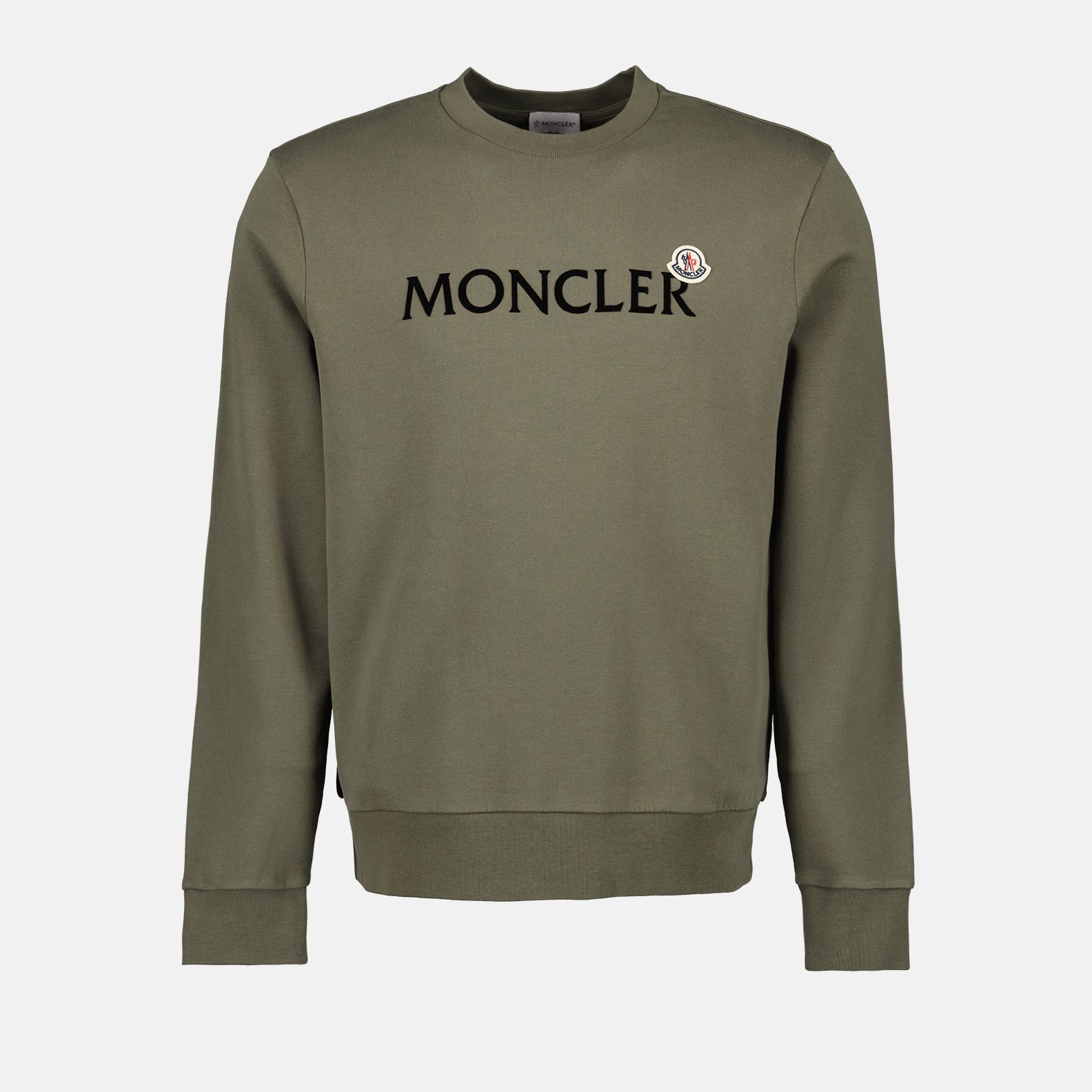 Sweatshirts Sweatshirt à double logo Moncler Kaki Homme