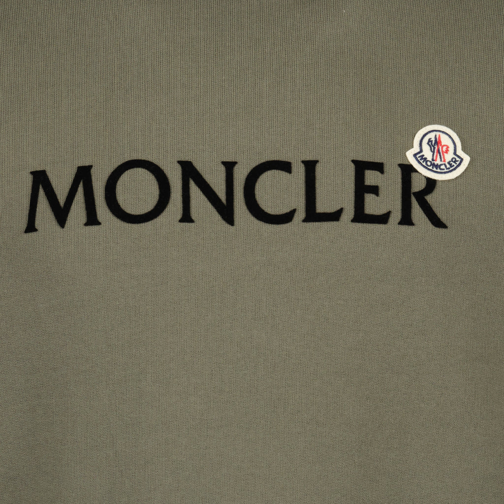 Sweatshirts Sweatshirt à double logo Moncler Kaki Homme