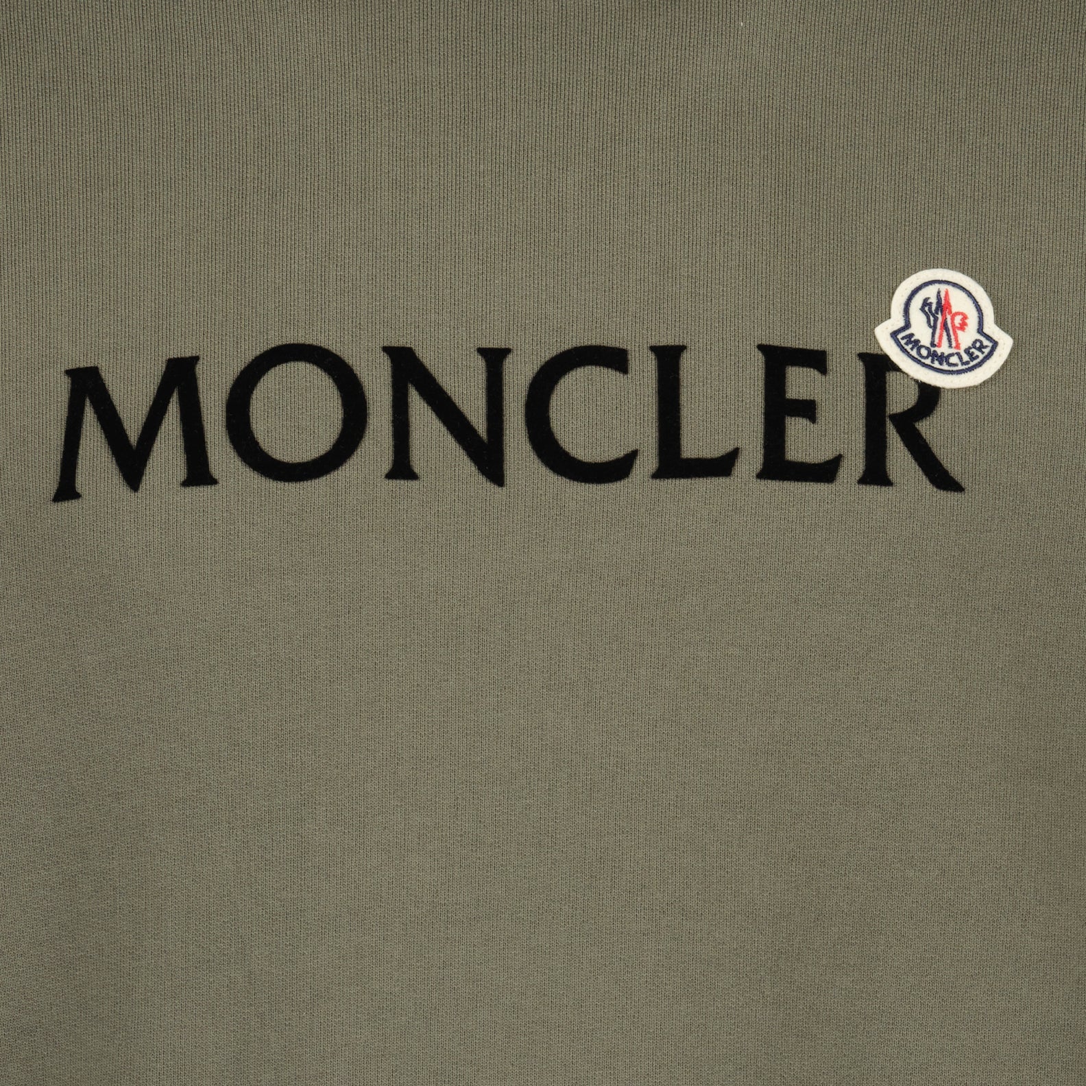 Sweatshirts Sweatshirt à double logo Moncler Kaki Homme