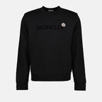 Sweatshirts Sweatshirt à double logo Moncler Noir Homme