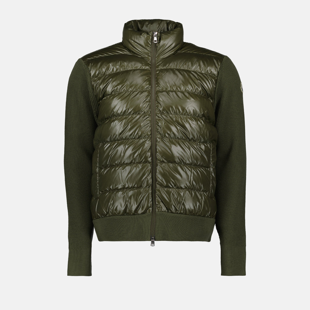 Vestes Veste bi-matière Moncler Vert Homme