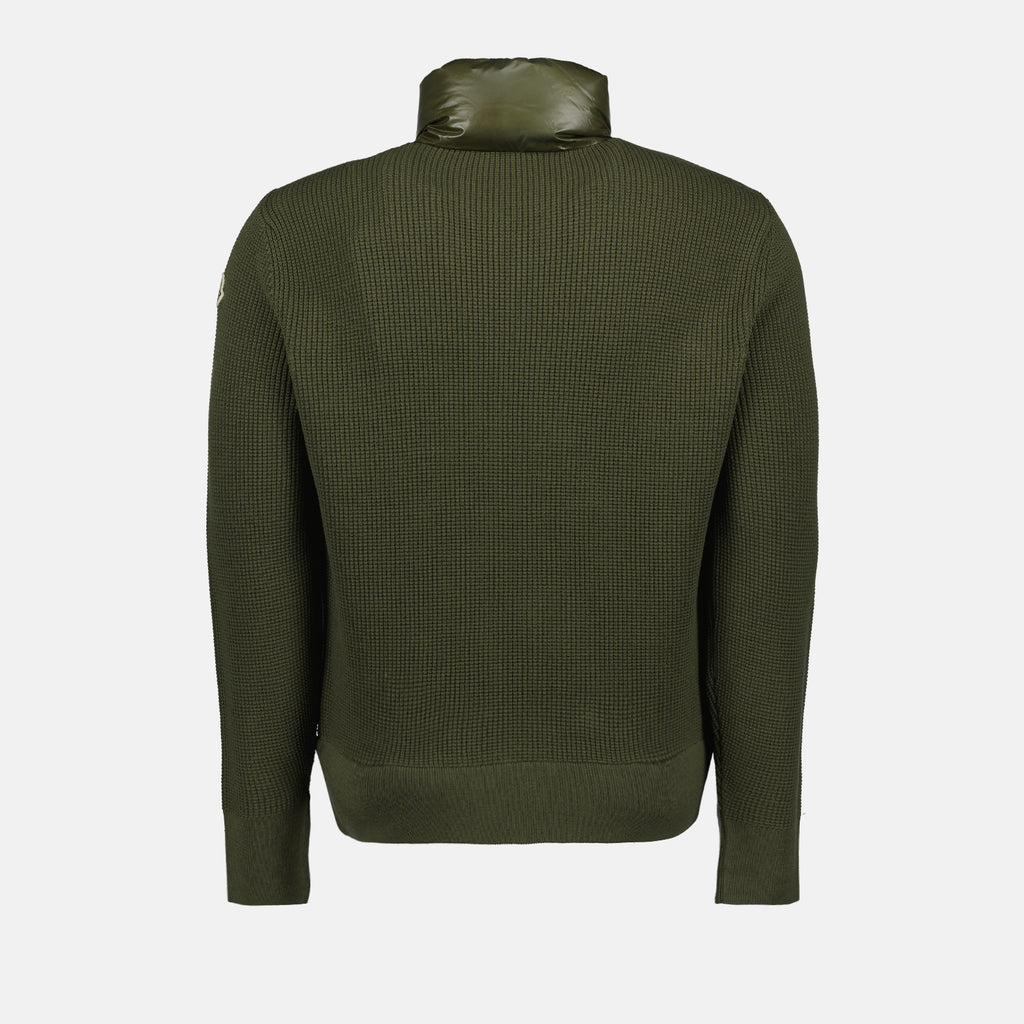 Vestes Veste bi-matière Moncler Vert Homme