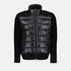 Vestes Veste bi-matière Moncler Noir Homme