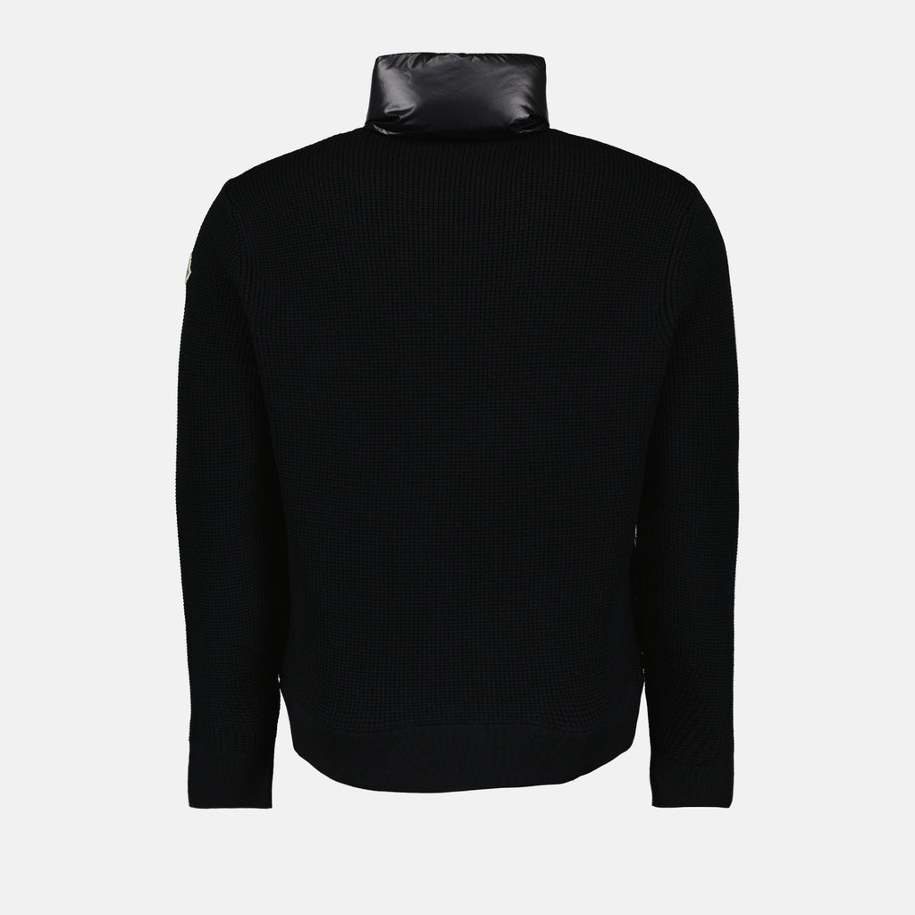 Vestes Veste bi-matière Moncler Noir Homme