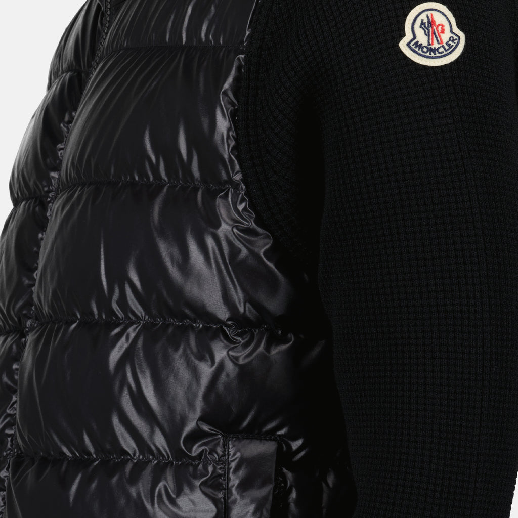 Vestes Veste bi-matière Moncler Noir Homme