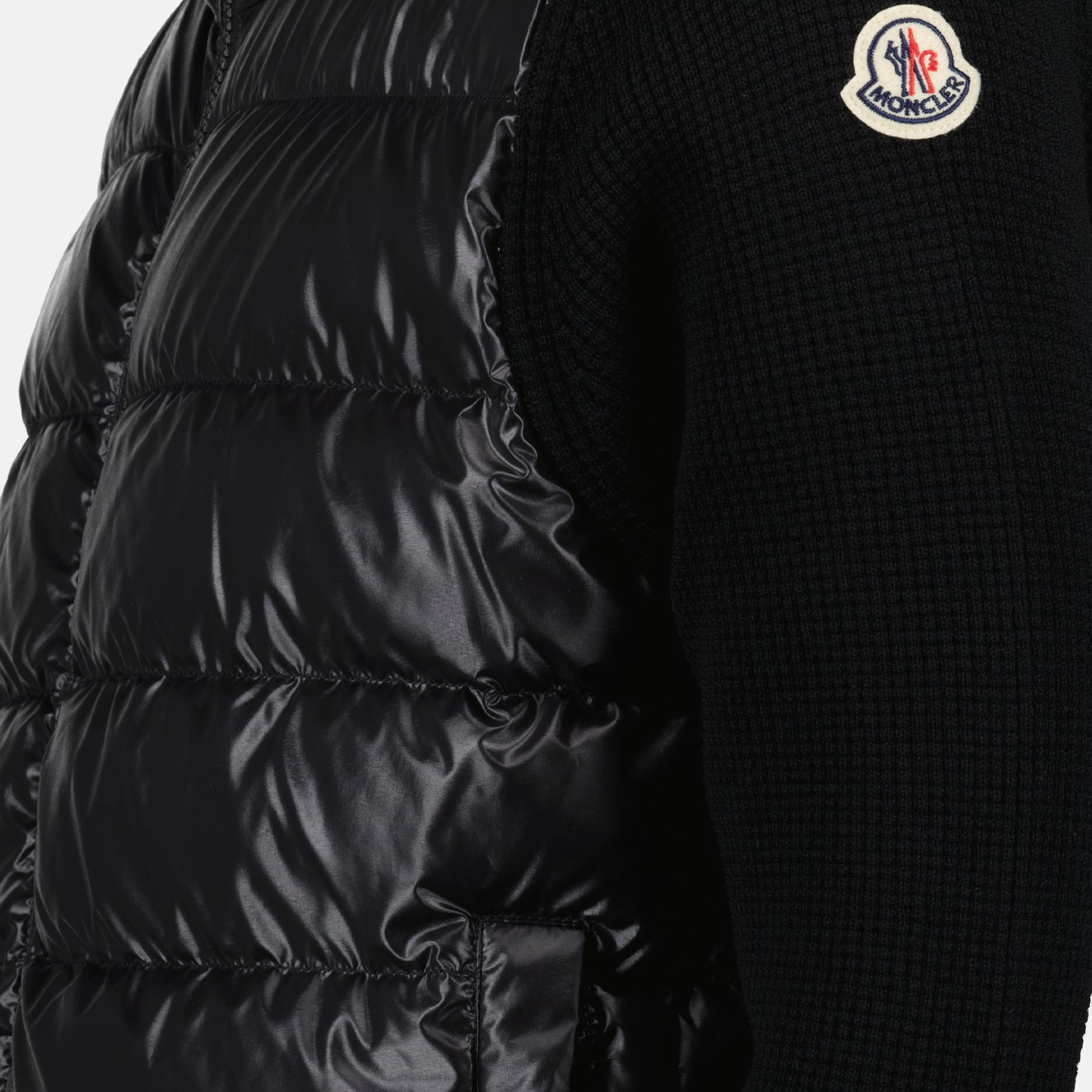 Vestes Veste bi-matière Moncler Noir Homme