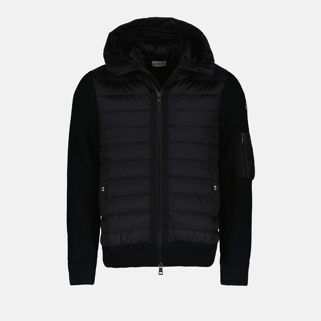 Jackets Bi-material jacket Moncler Black Homme