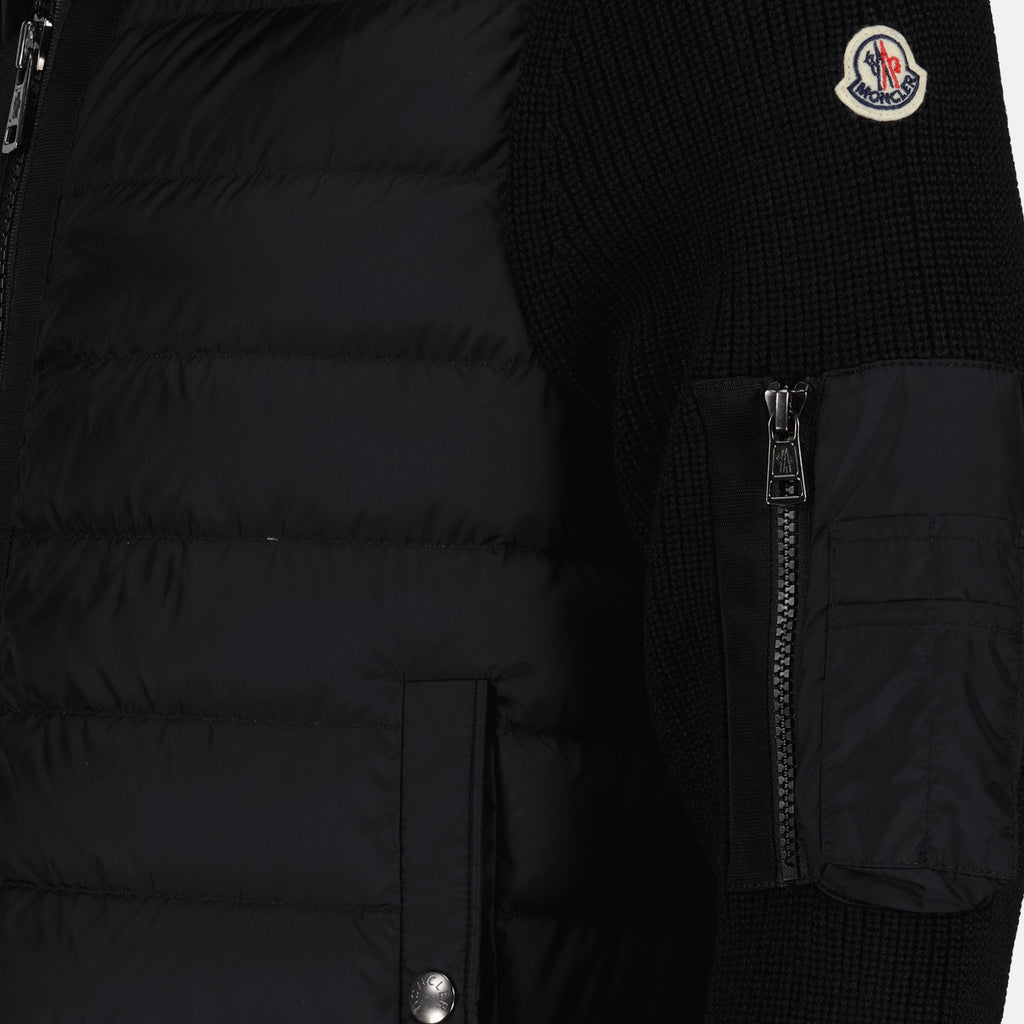 Jackets Bi-material jacket Moncler Black Homme