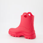Bottines Bottes Misty Moncler Rose Femme