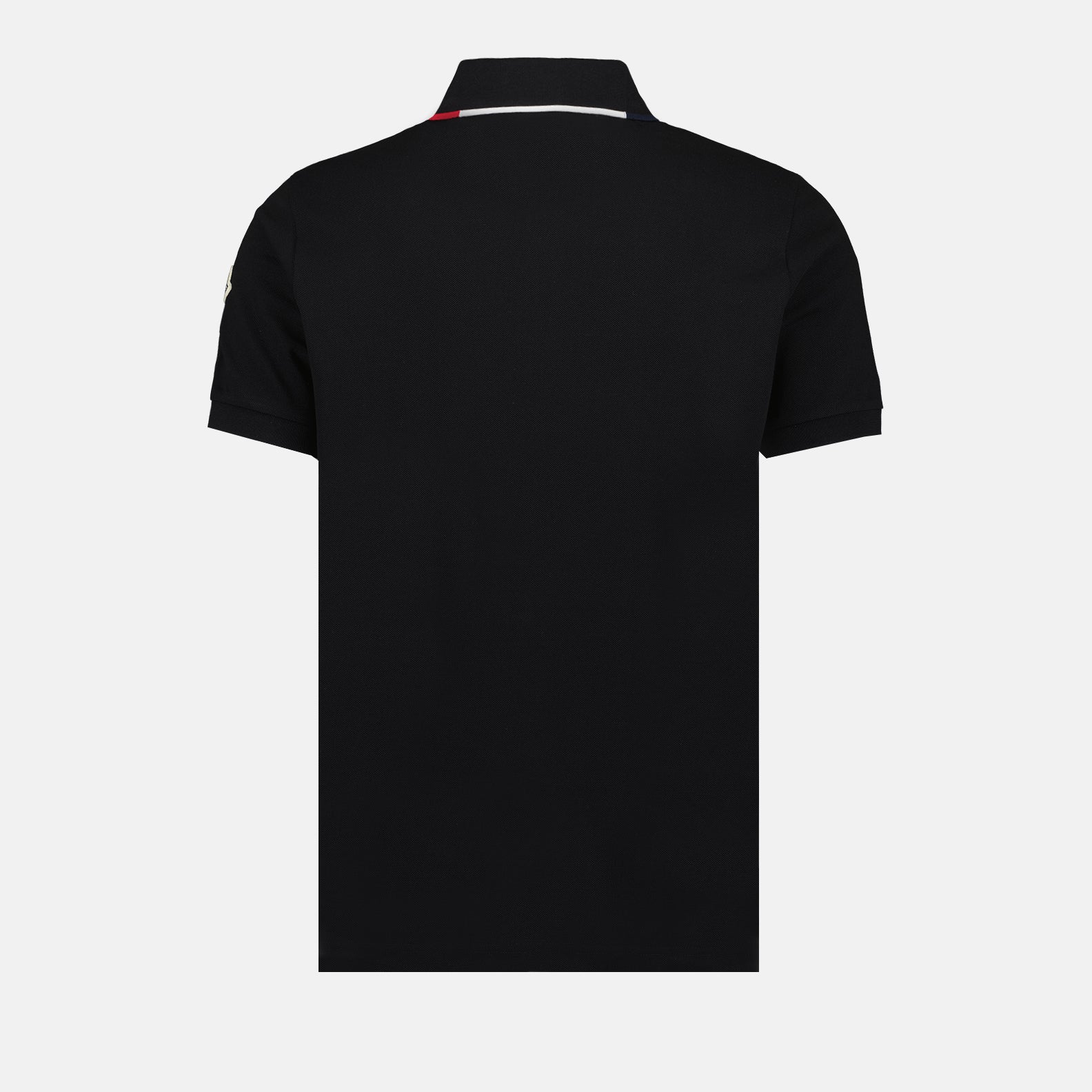 Polo shirts Polo shirt with logo and piping Moncler Black Man