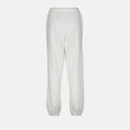 Pantalons Pantalon jogging à logo Moncler Blanc Femme