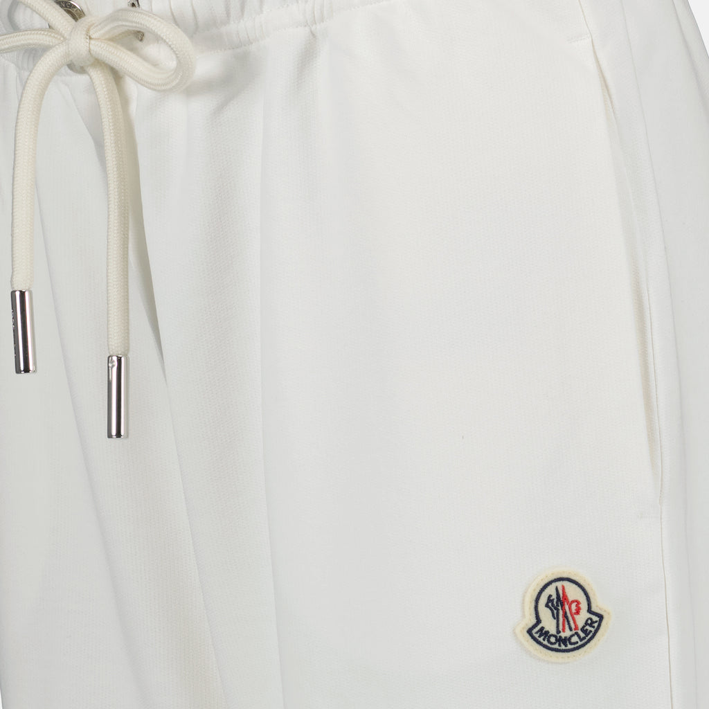 Pantalons Pantalon jogging à logo Moncler Blanc Femme