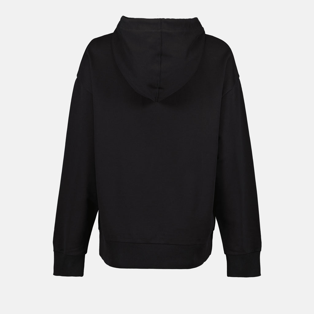 Sweatshirts Sweat à capuche double logo Moncler Noir Femme