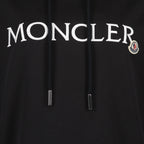 Sweatshirts Sweat à capuche double logo Moncler Noir Femme