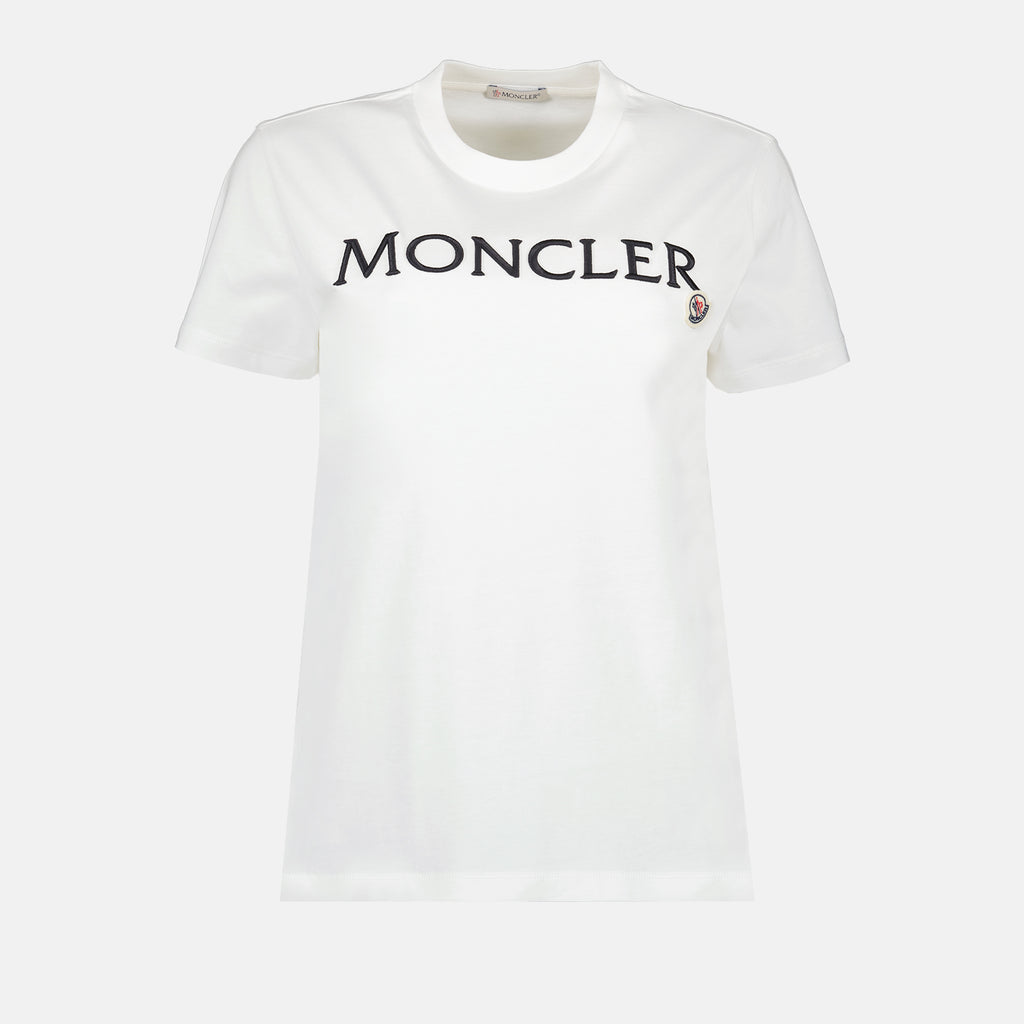 T-shirt T-shirt à logo Moncler Bianco Femme