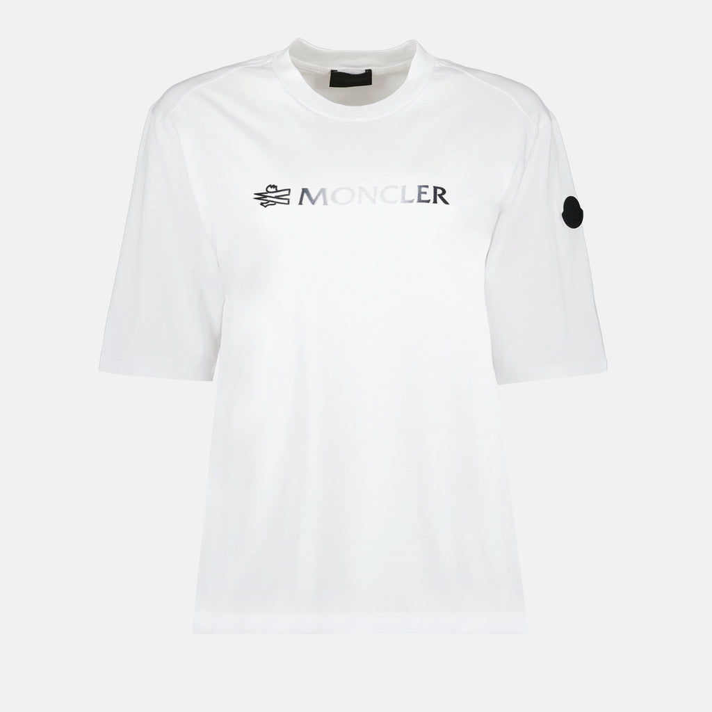 T-shirts Double logo t-shirt Moncler White Women