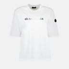 T-shirts Double logo t-shirt Moncler White Women