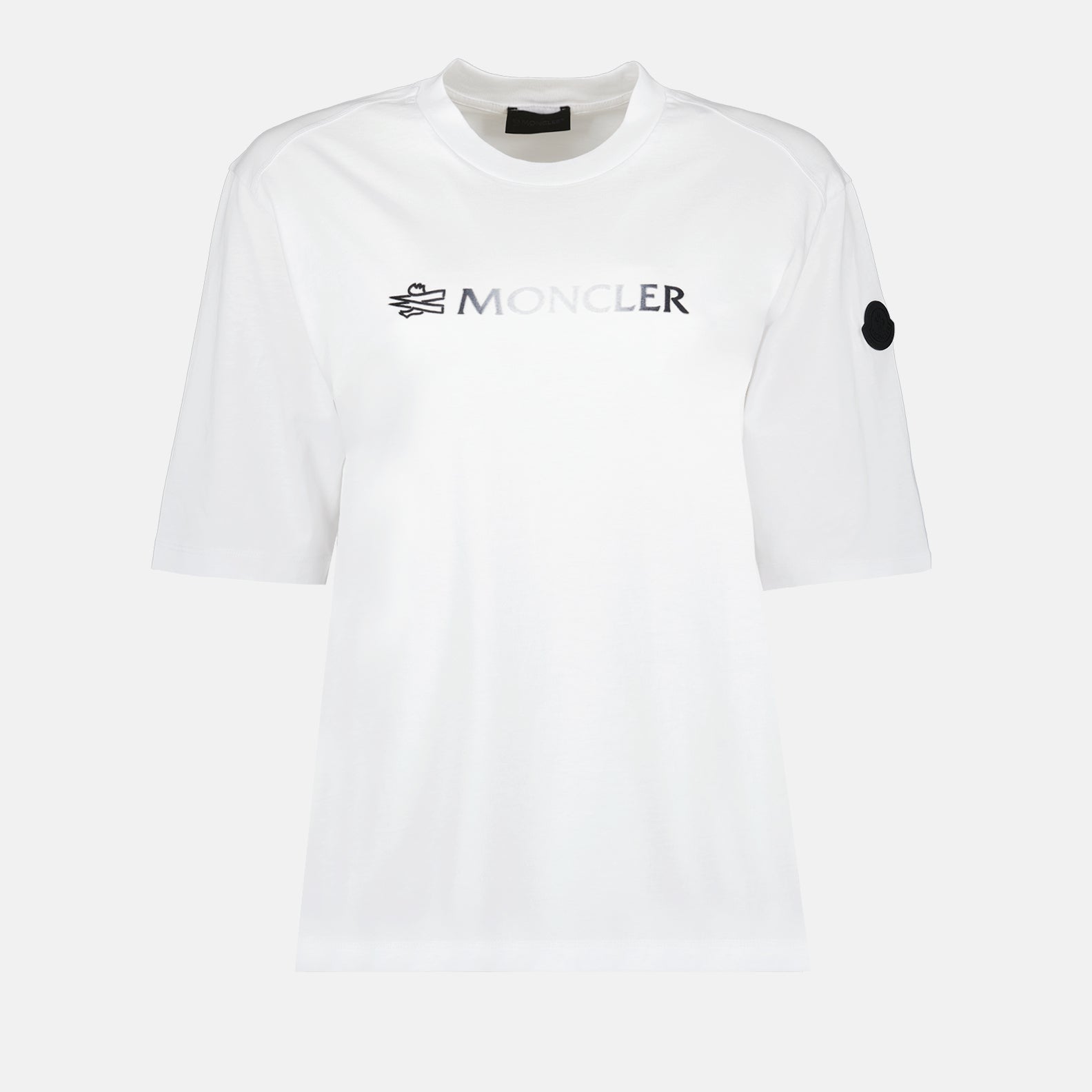 T-shirts Double logo t-shirt Moncler White Women