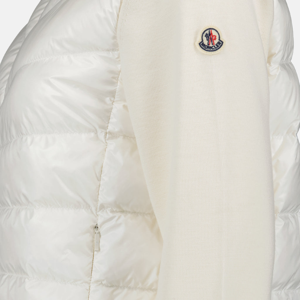 재킷 Veste bi-matière Moncler 하얀색 Femme