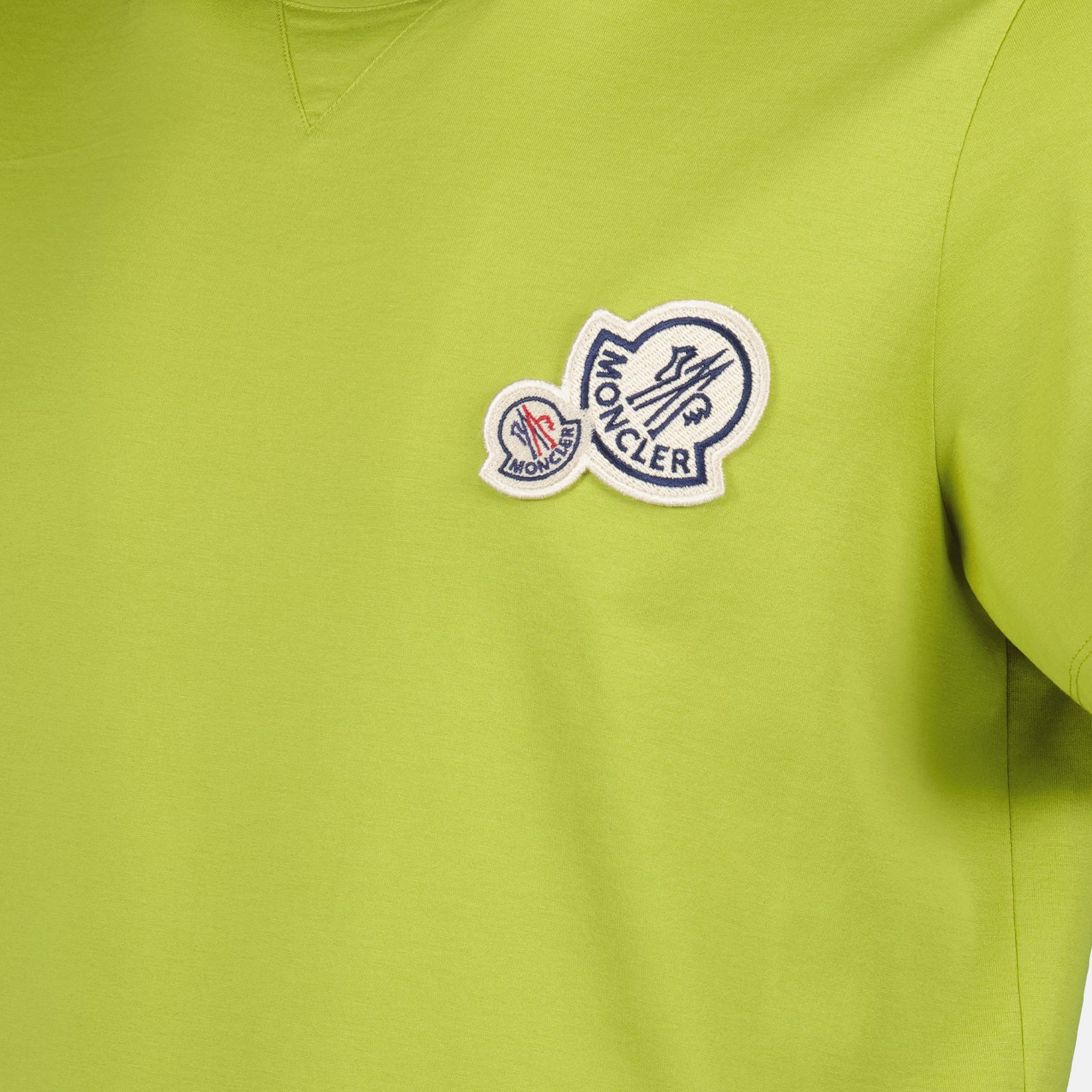 T-shirts Double logo t-shirt Moncler Green Man