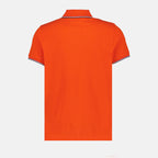 Polos Polo à logo et liseré Moncler Orange Homme