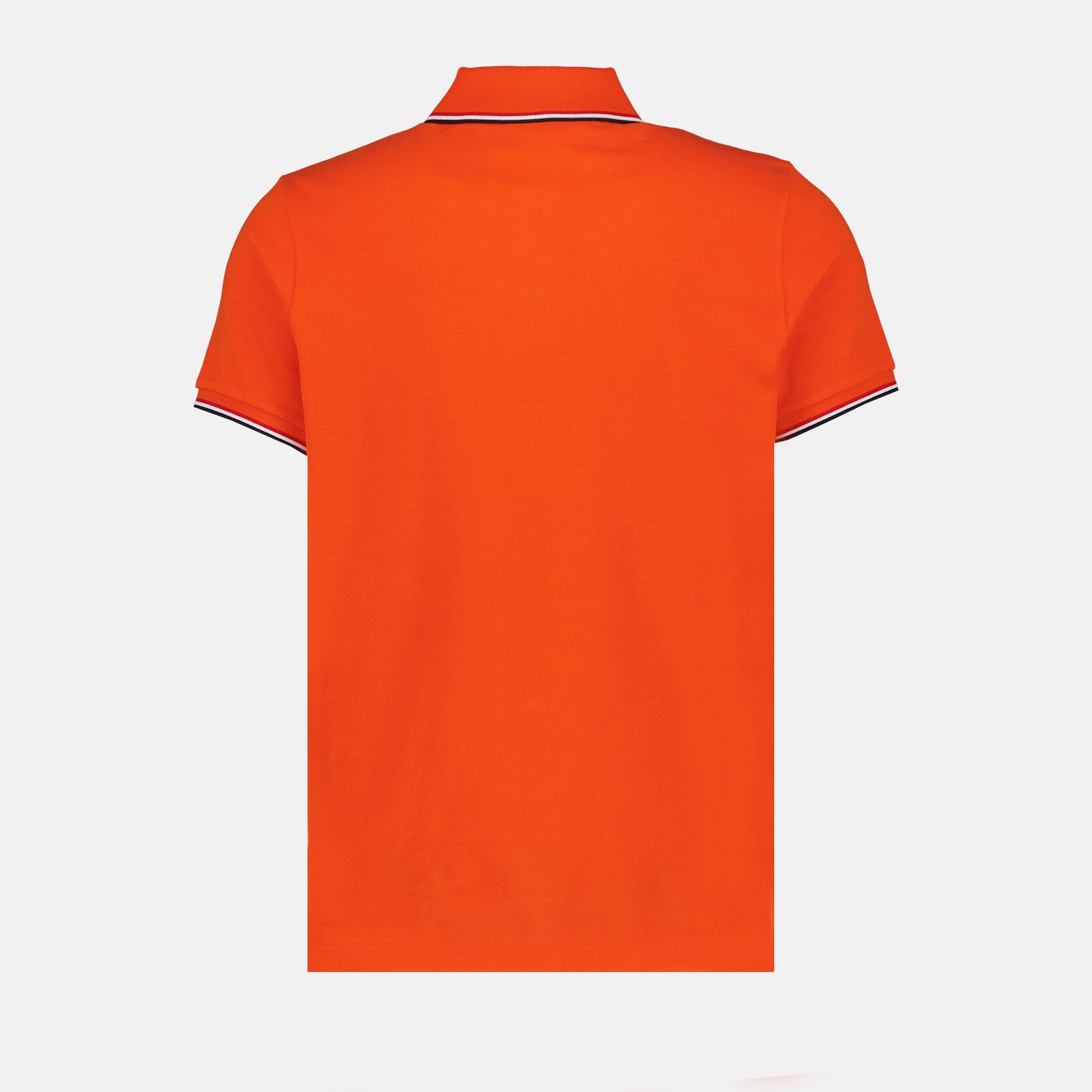 Polos Polo à logo et liseré Moncler Orange Homme