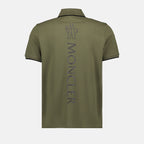 Polo shirts Logo polo shirt Moncler Khaki Man