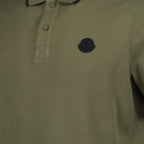 Polo shirts Logo polo shirt Moncler Khaki Man