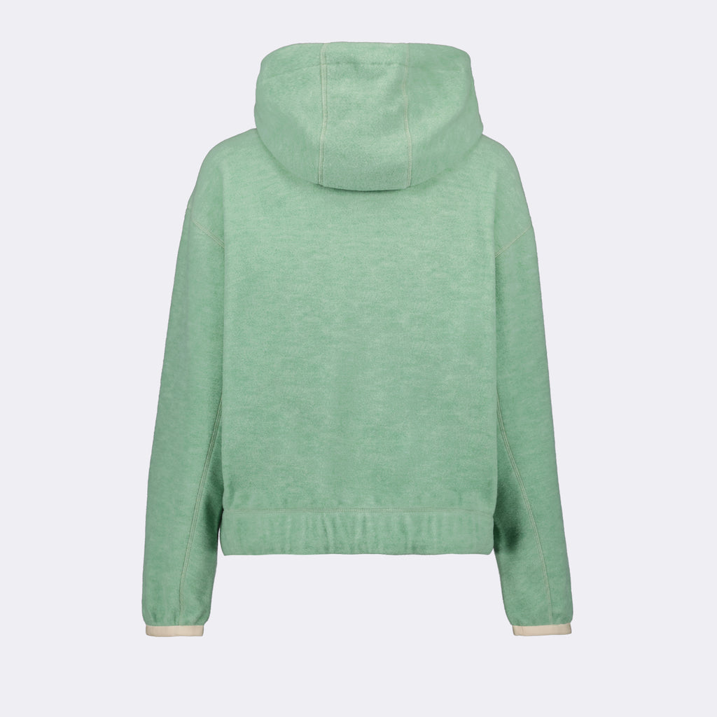 Sweatshirts Sweatshirt en velours Moncler Grenoble Vert Femme