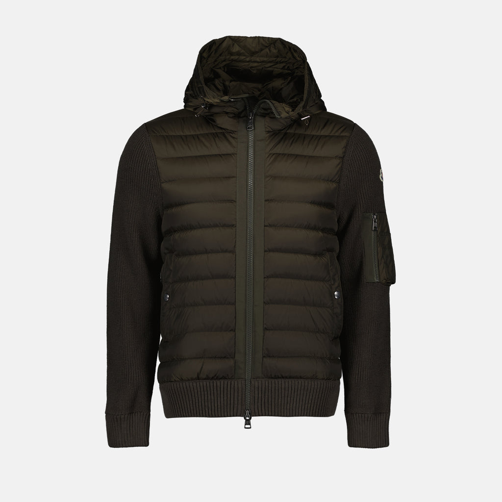 Vestes Veste bi-matière Moncler Vert Homme