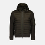 Vestes Veste bi-matière Moncler Vert Homme