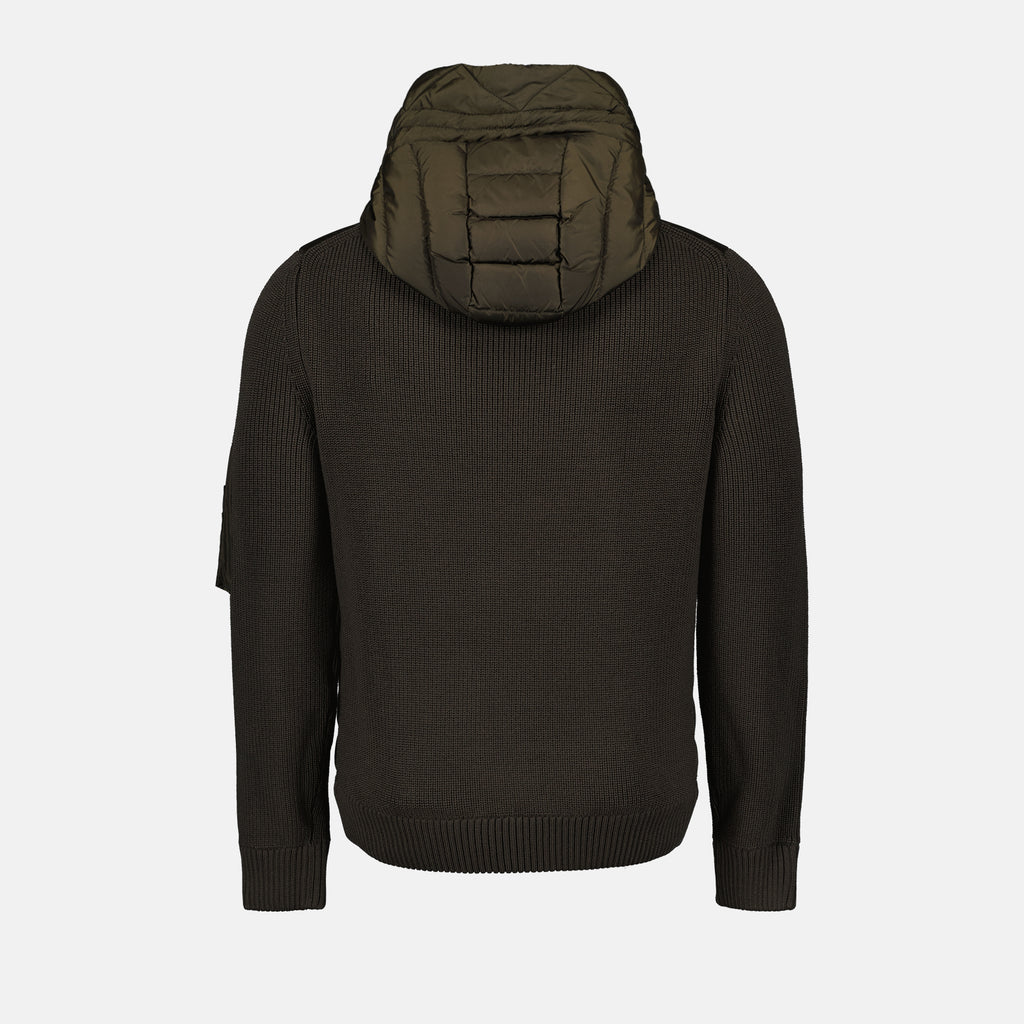 Vestes Veste bi-matière Moncler Vert Homme