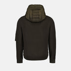 Vestes Veste bi-matière Moncler Vert Homme