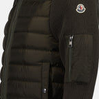 Vestes Veste bi-matière Moncler Vert Homme