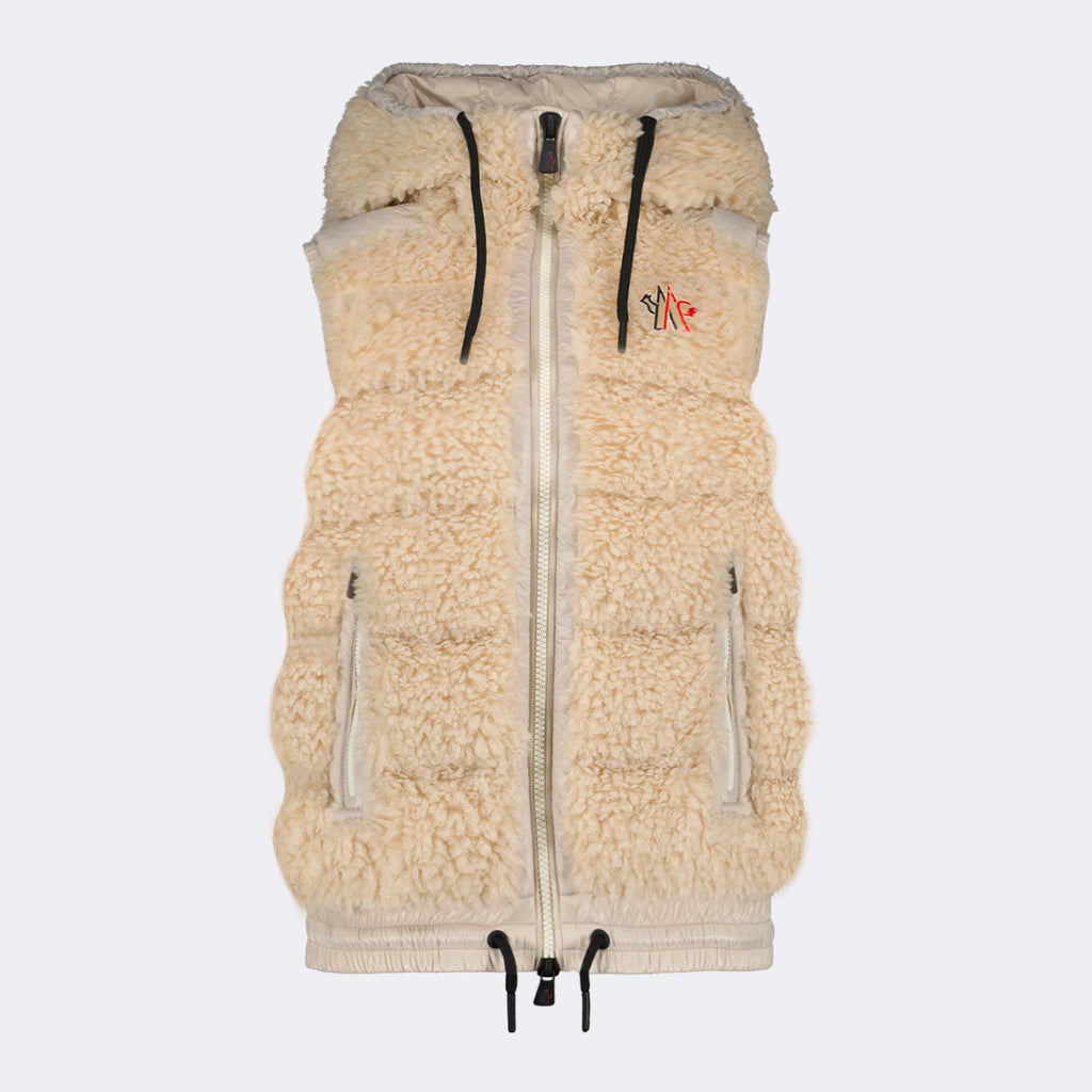 Jackets Sleeveless down jacket Moncler Grenoble Beige Femme