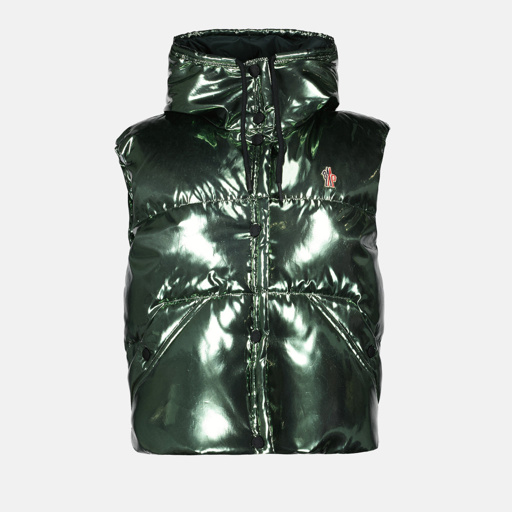 Manteaux Doudoune Ramees Moncler Grenoble Vert Femme