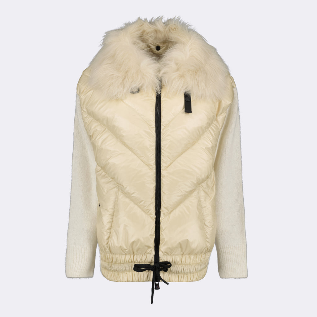 Jackets Two-Tone Jacket Moncler Grenoble Beige Femme