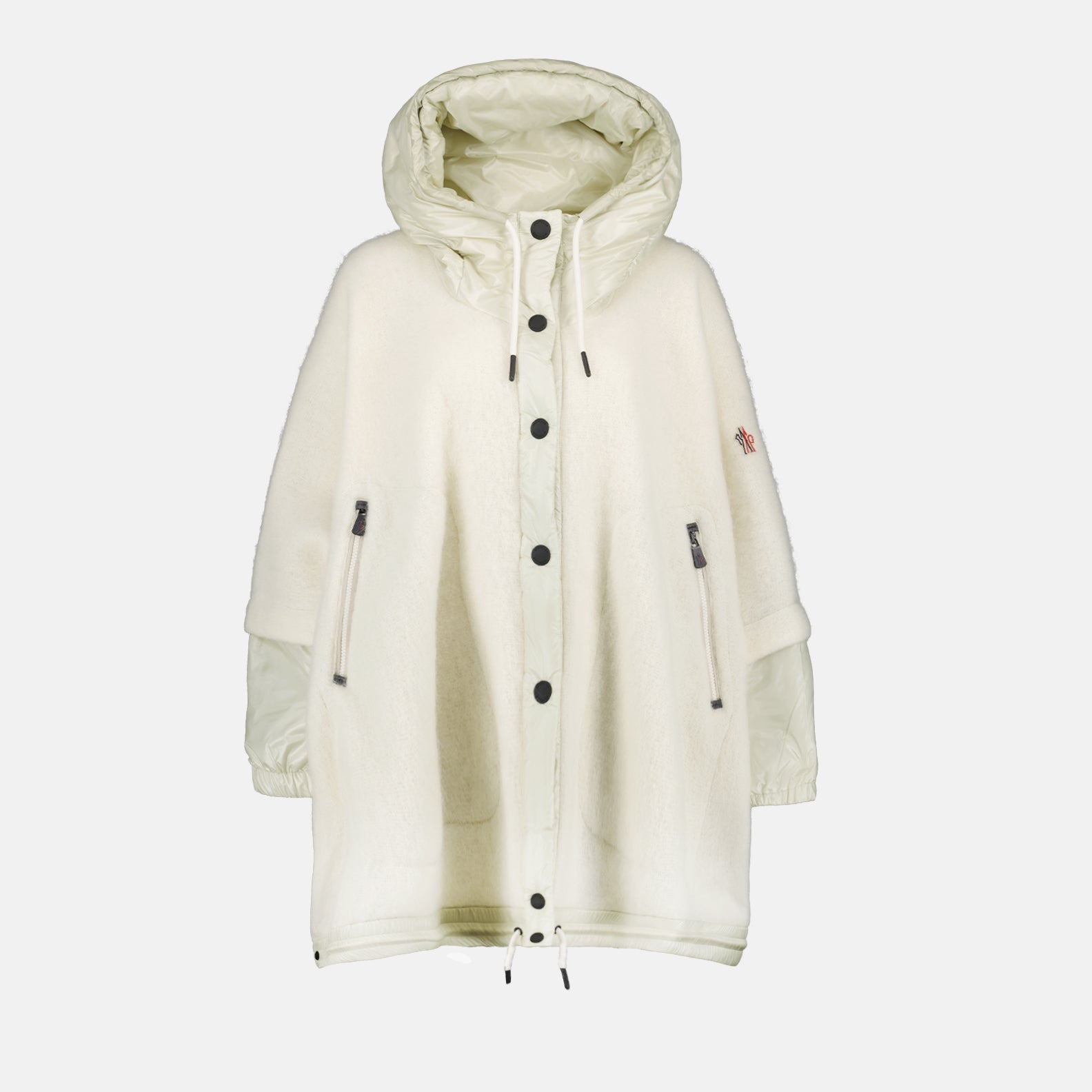 Jaquetas Cape en alpaga Moncler Grenoble Branco Femme