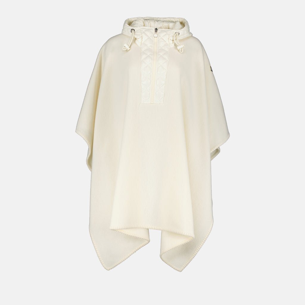 Giacche Cappotto di Lana Moncler Bianco Femme