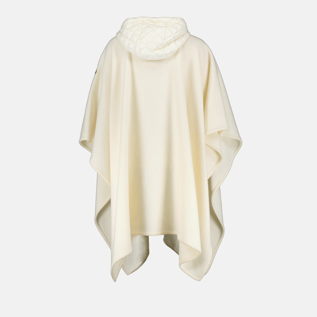 Giacche Cappotto di Lana Moncler Bianco Femme
