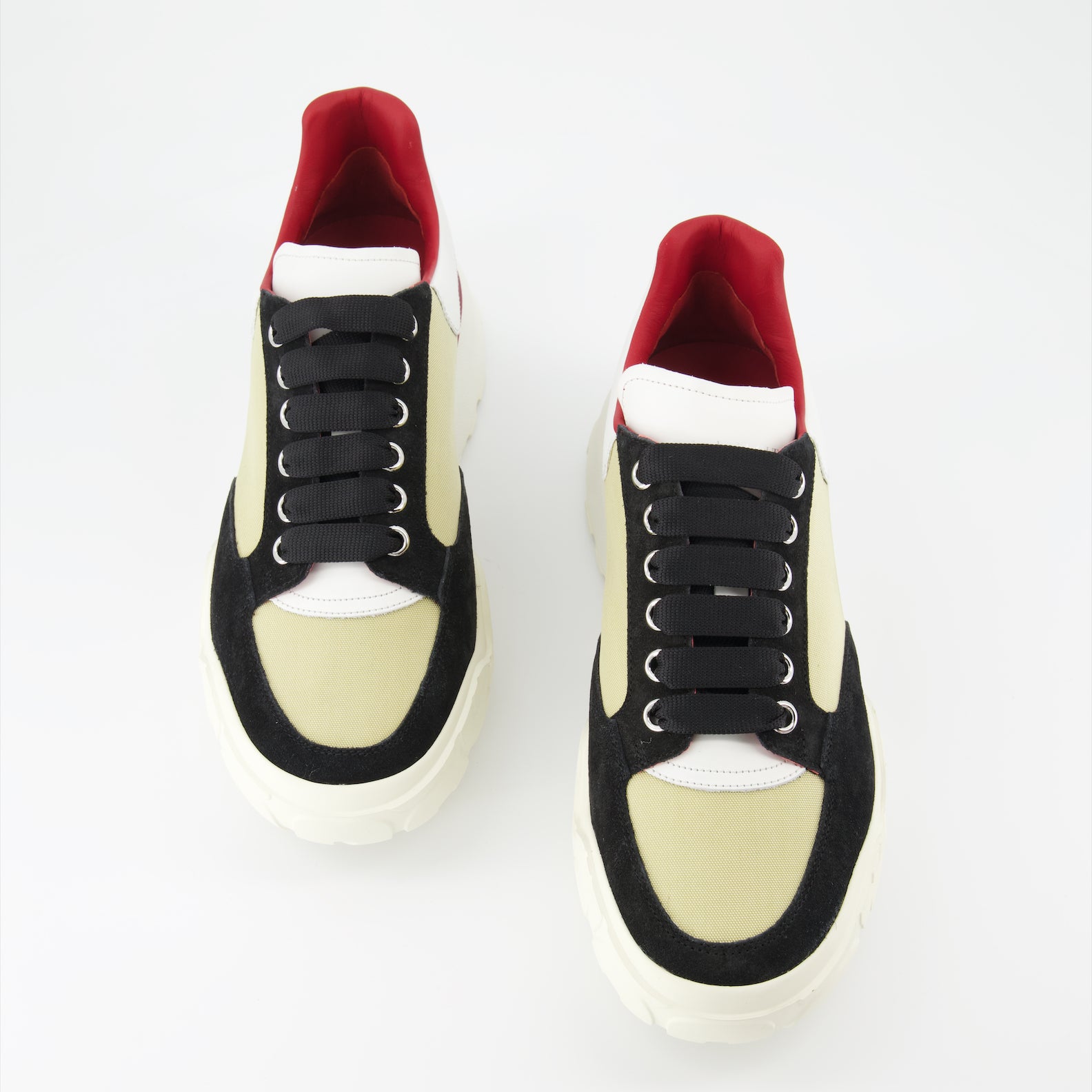 Sneaker Baskets Court Trainer Alexander McQueen Beige Homme