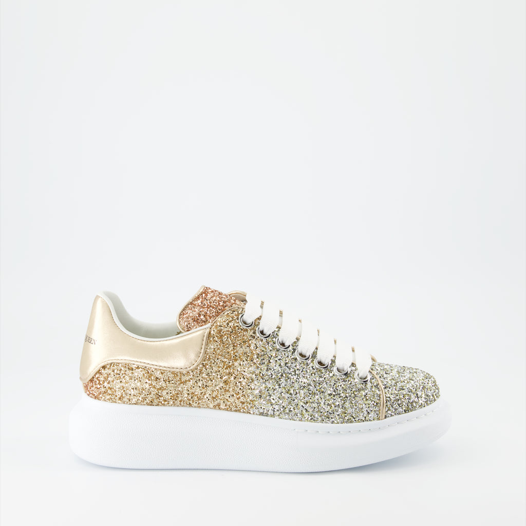 Sneaker Baskets oversize Alexander McQueen Oro Femme